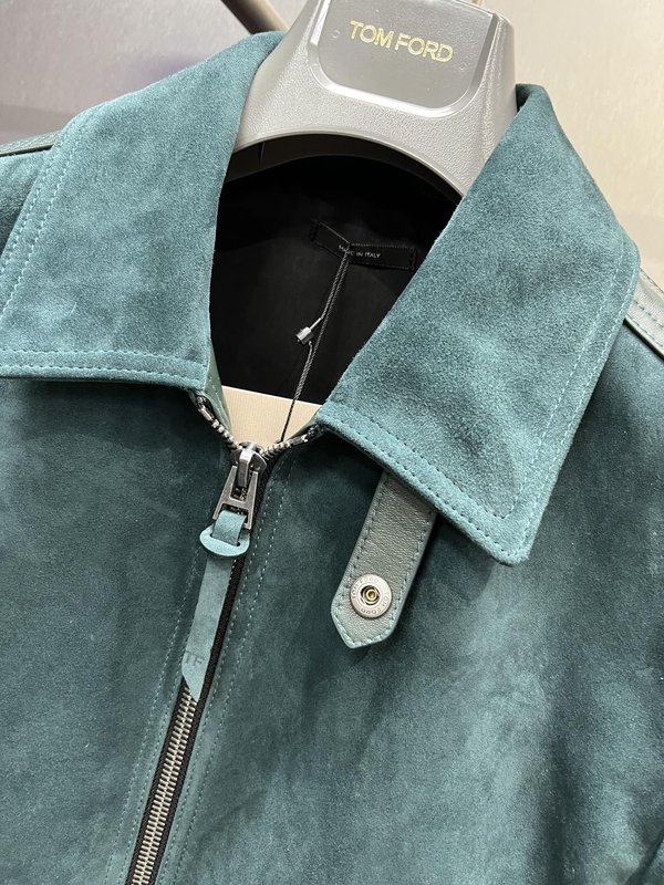 Tom Ford 스웨이드 가죽 자켓 001-268233