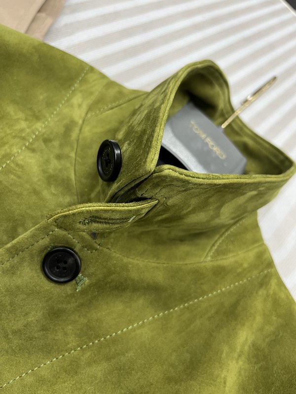 TOM FORD 턴다운 칼라 가죽 자켓 001-268263