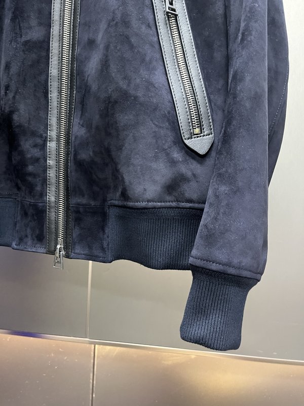 Tom Ford 블랙 스웨이드 자켓 001-268266