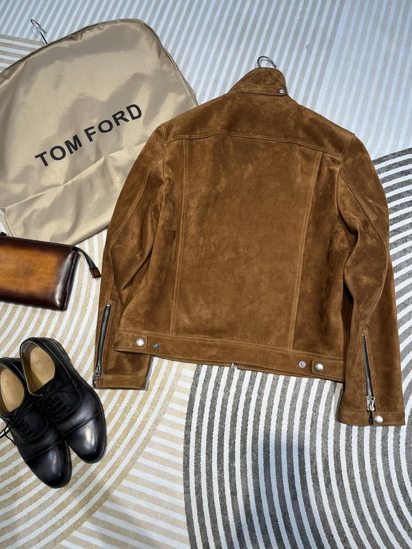 TOM FORD 스웨이드 양가죽 자켓 001-268268