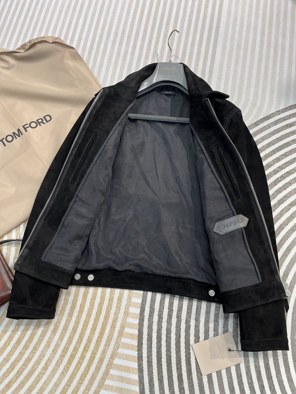 TOM FORD 스웨이드 양가죽 자켓 001-268270