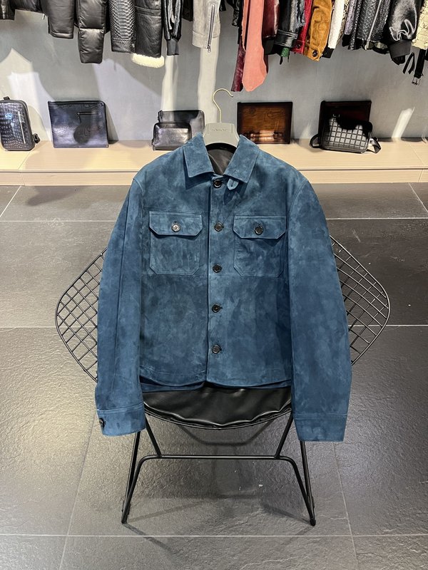 TOM FORD 라펠 가죽 자켓 001-268272