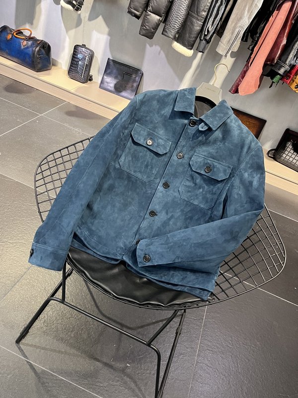 TOM FORD 라펠 가죽 자켓 001-268272