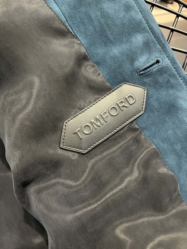 TOM FORD 라펠 가죽 자켓 001-268272