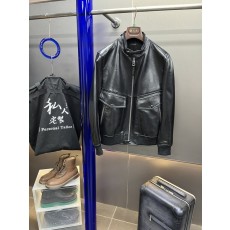 TOM FORD 블랙 도금 가죽 라이더 자켓 001-268276