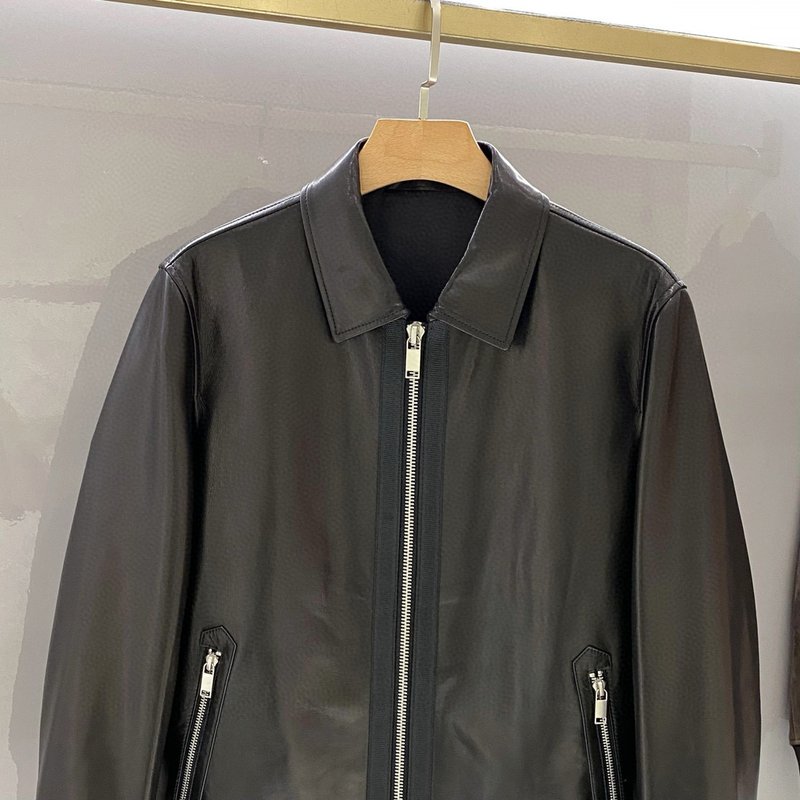 Tom Ford 남성 양가죽 카라 가죽 자켓 001-268278
