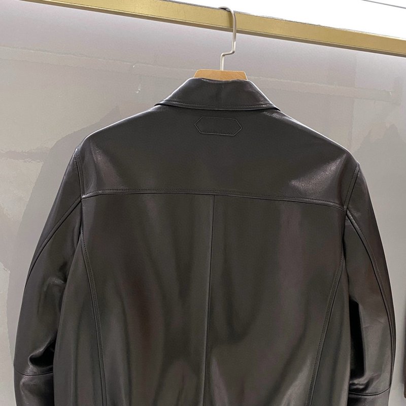 Tom Ford 남성 양가죽 카라 가죽 자켓 001-268278