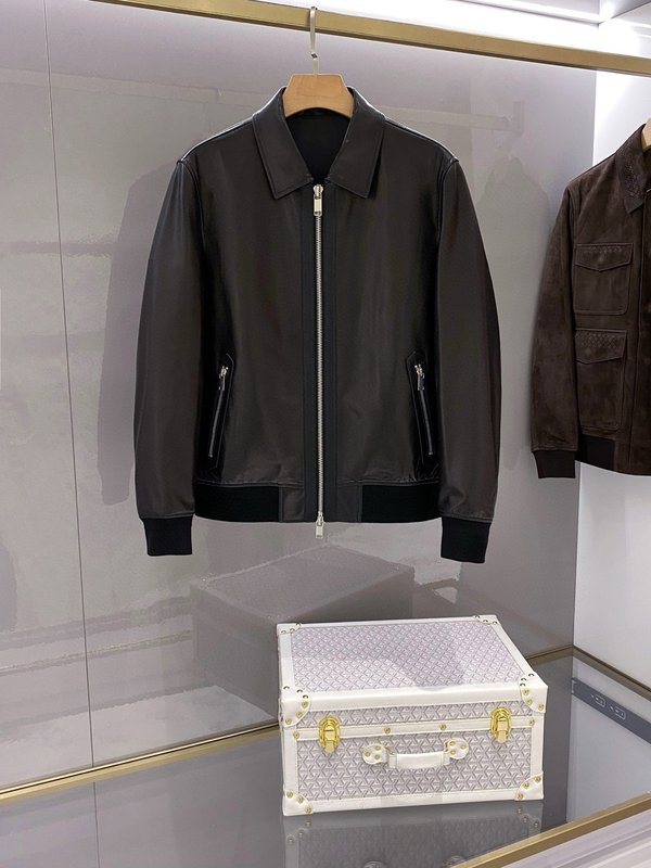 Tom Ford 남성 양가죽 카라 가죽 자켓 001-268278