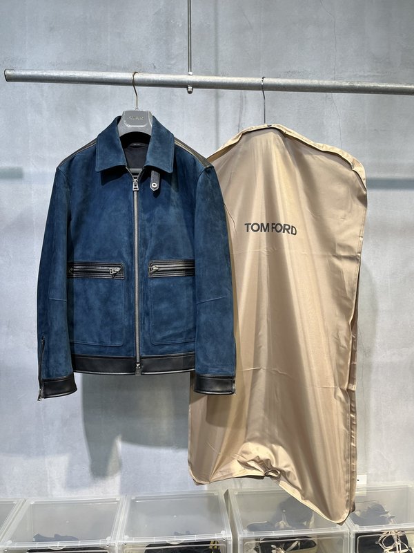 TOM FORD 데님 가죽 자켓 001-268279