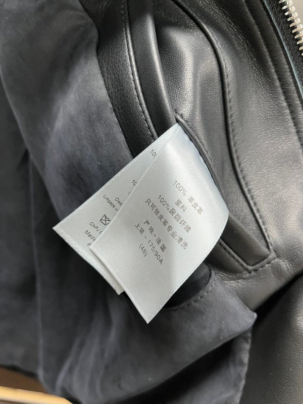 마르지엘라 스탠드칼라 가죽 자켓 001-268295
