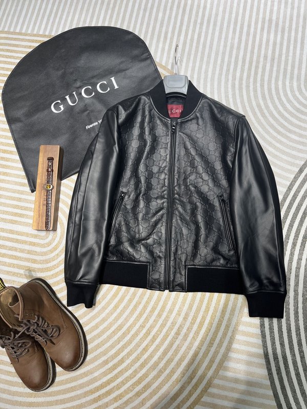 GUCC 양피 야구 점퍼 001-268376