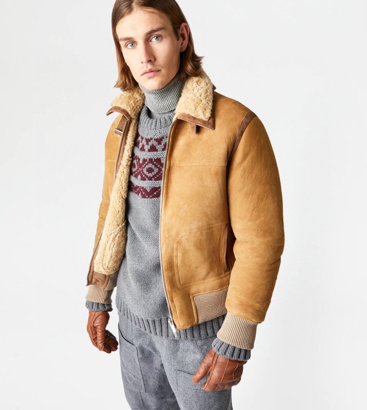 TODS 양모피 일체형 베이스볼 재킷 001-268397