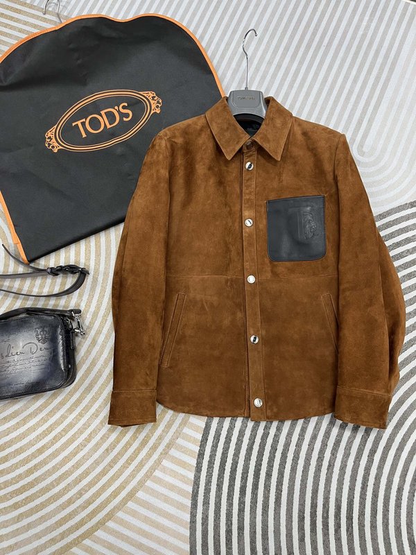 TODS 토즈 스웨이드 가죽 자켓 001-268403