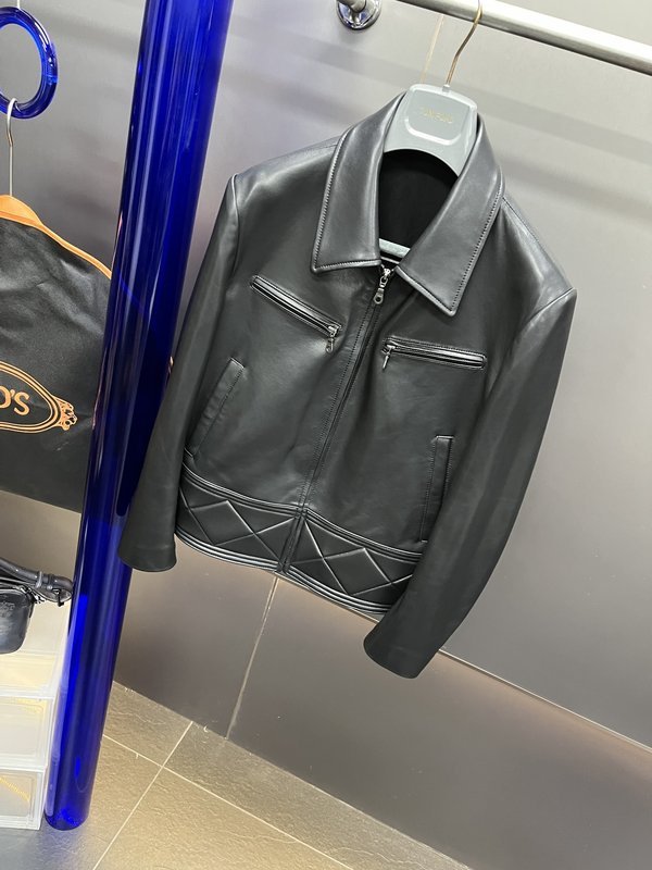 TODS 블랙 라이더 재킷 001-268404