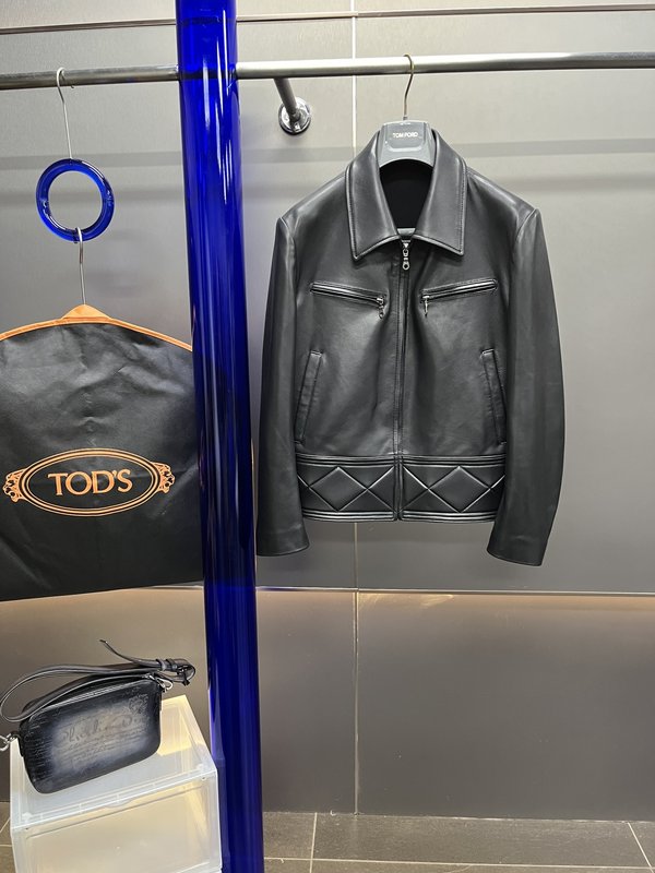 TODS 블랙 라이더 재킷 001-268404