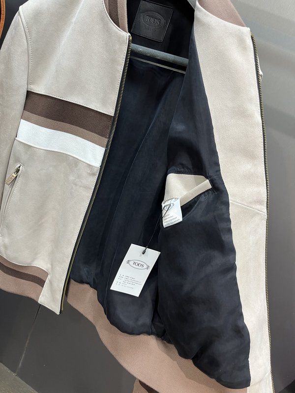 TODS 토즈 스타일리시 패치워크 야구 재킷 001-268406