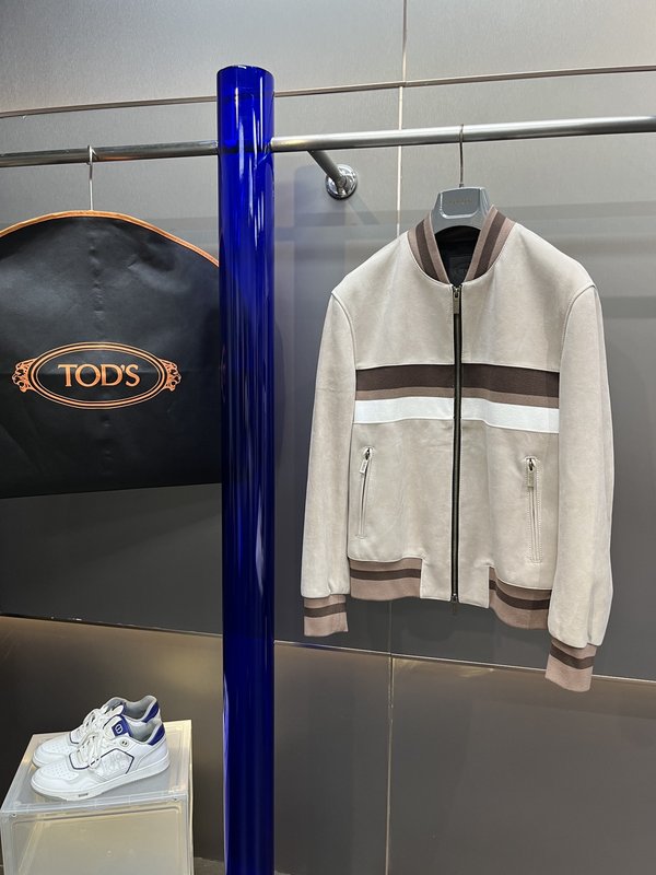 TODS 토즈 스타일리시 패치워크 야구 재킷 001-268406