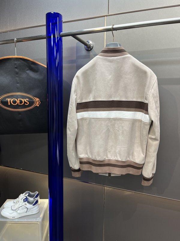 TODS 토즈 스타일리시 패치워크 야구 재킷 001-268406