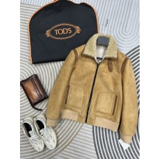 TODS 양모 피혁 재킷 (숏 스타일) 001-268405