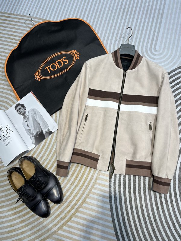TODS 패치워크 야구 재킷 001-268409