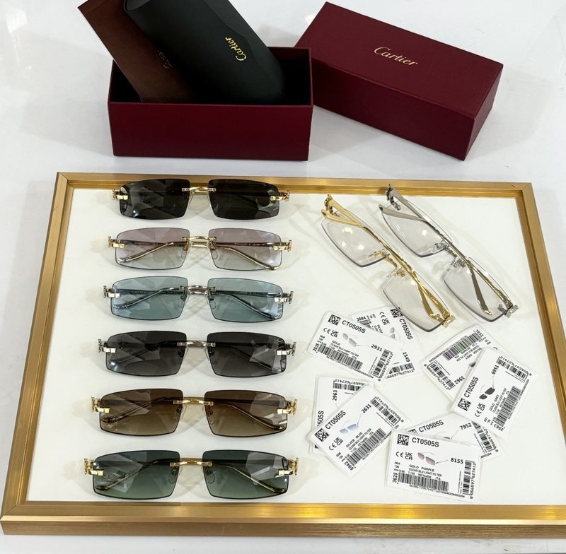 까르띠에 판테르 무테 메탈 선글라스 001-268966