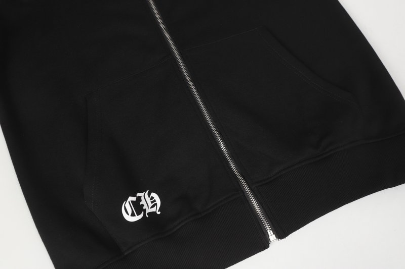 Chrome Hearts 프린트 지퍼 후드 가디건 001-270618