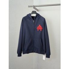 Chrome Hearts 남색 레드라벨 십자가 후드티 001-270637