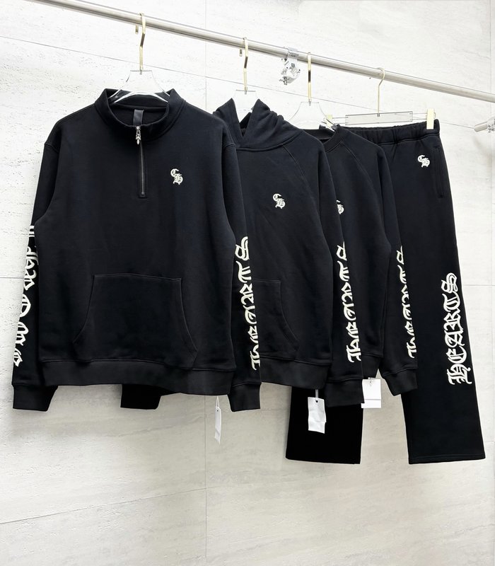 크롬하츠 범문자 자수 크루넥 맨투맨 001-270661