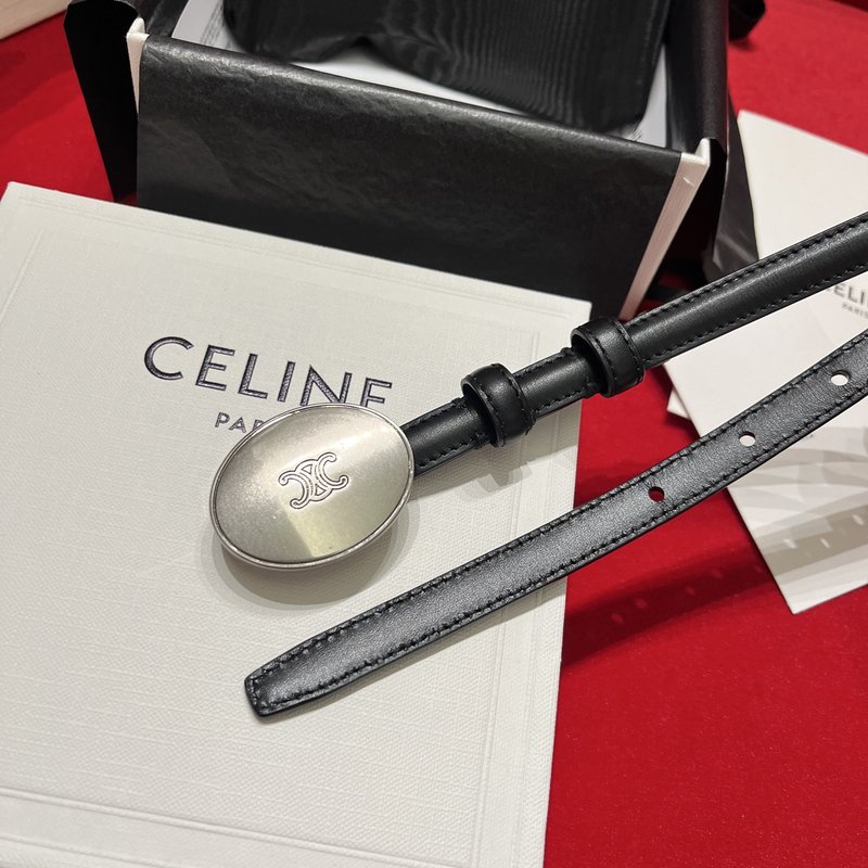Celine 셀린 트라이엄프 가죽 벨트 1.3cm 001-270973