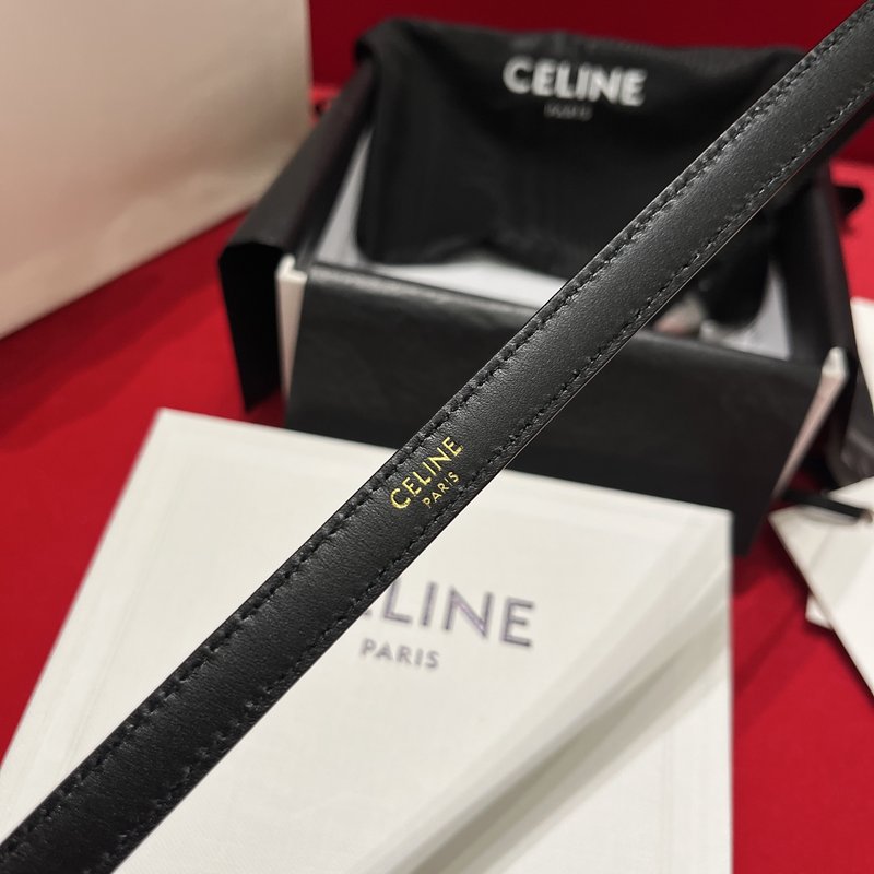 Celine 셀린 트라이엄프 가죽 벨트 1.3cm 001-270973
