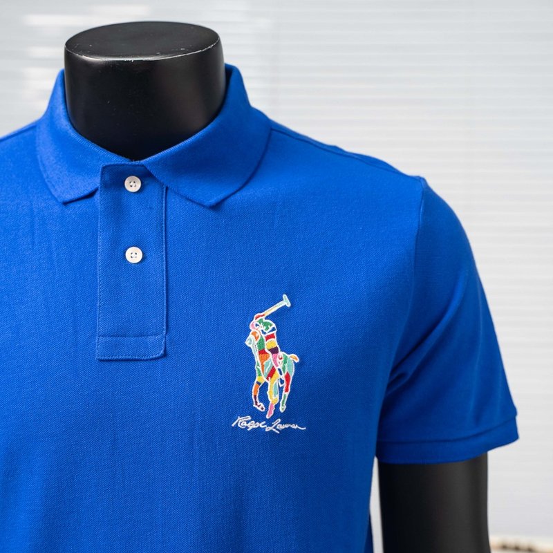 Ralph Lauren 컬러 자수 반팔 폴로 셔츠 001-270990