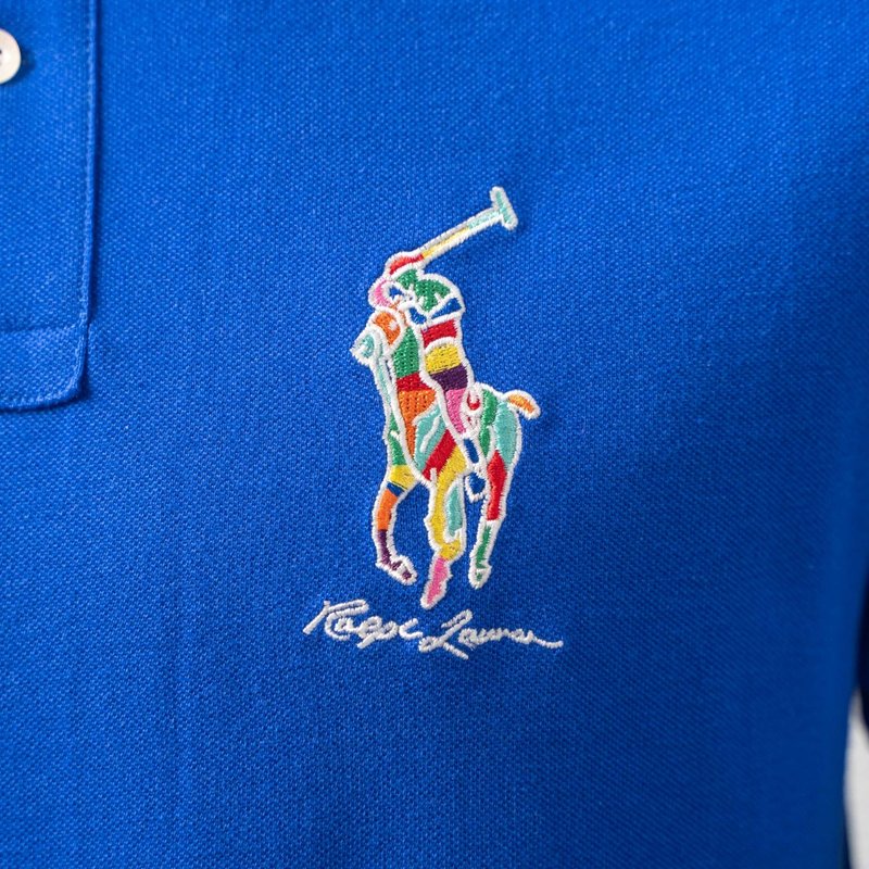 Ralph Lauren 컬러 자수 반팔 폴로 셔츠 001-270990