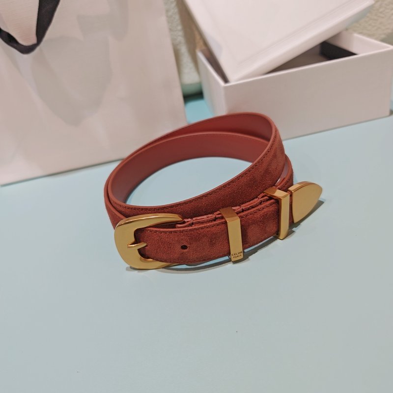 셀린 2.5cm 양면 소가죽 벨트 001-270994