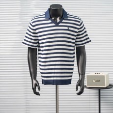 Ralph Lauren 스트라이프 세일러 칼라 니트 폴 001-270999