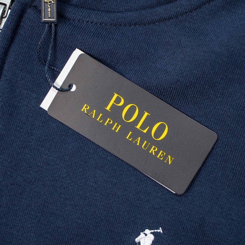 Ralph Lauren 기본 스몰폴로 자수 지퍼 후드티 001-271018