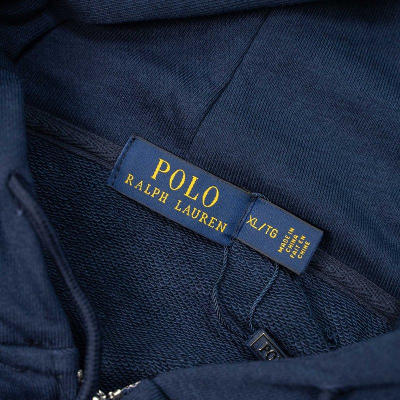 Ralph Lauren 기본 스몰폴로 자수 지퍼 후드티 001-271018