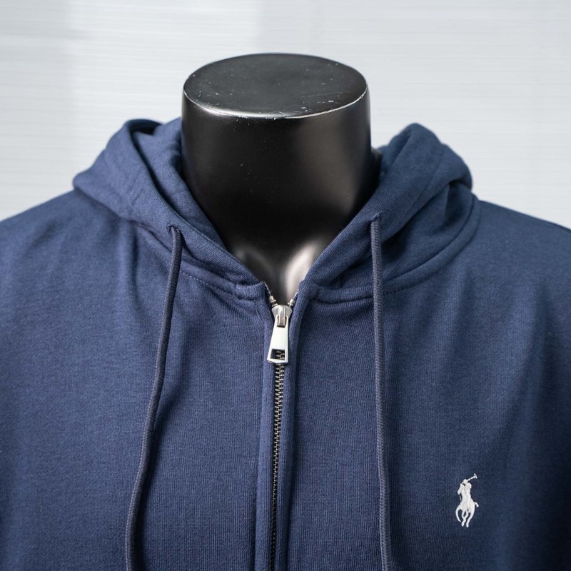 Ralph Lauren 기본 스몰폴로 자수 지퍼 후드티 001-271018