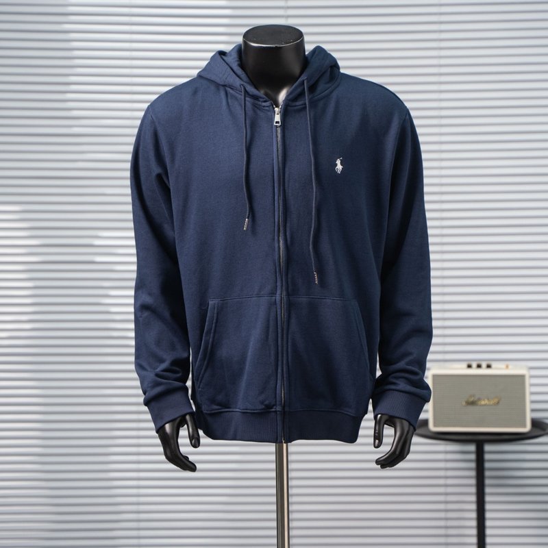 Ralph Lauren 기본 스몰폴로 자수 지퍼 후드티 001-271018