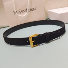 생로랑 스웨이드 소가죽 벨트 3.0cm 001-271126