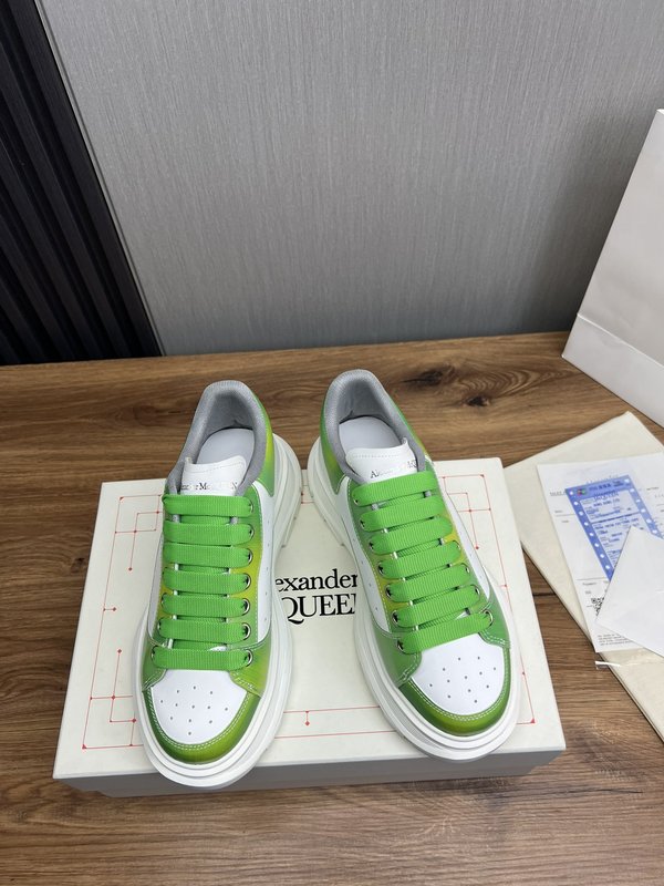 알렉산더 맥퀸 고급 버전 커플 화이트 스니커즈 001-271338