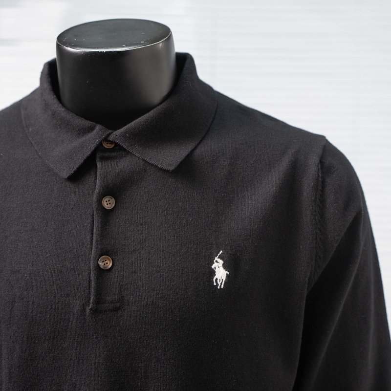 Ralph Lauren 니트 긴팔 폴로 셔츠 001-271397