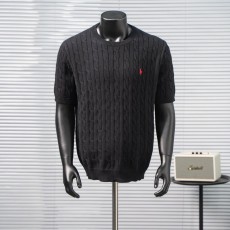 Ralph Lauren 남성 라운드넥 순색 자수 로고 001-271405