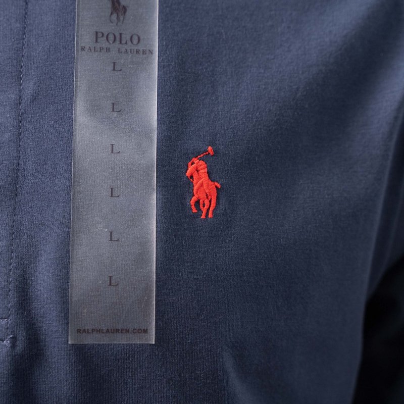 Ralph Lauren 말 자수 헨리넥 긴팔 티셔츠 001-271418