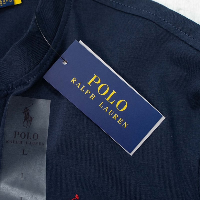 Ralph Lauren 말 자수 헨리넥 긴팔 티셔츠 001-271418