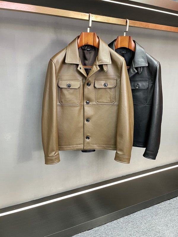 Tom Ford 워크웨어 카라 양피 재킷 001-271435