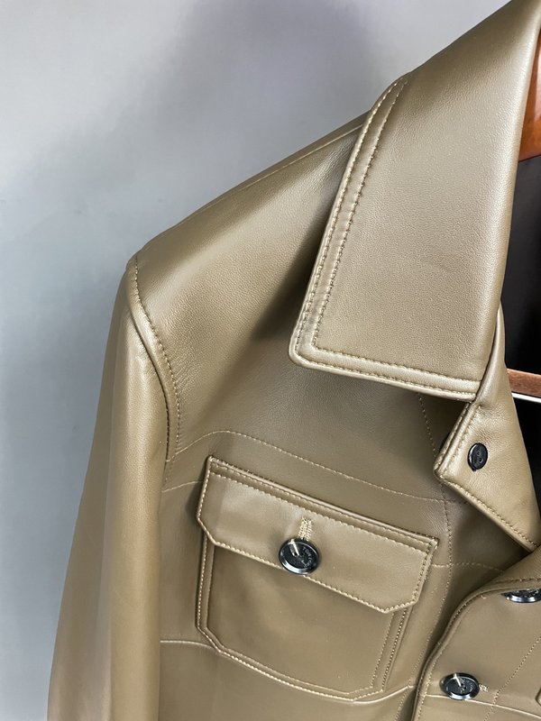 Tom Ford 워크웨어 카라 양피 재킷 001-271435