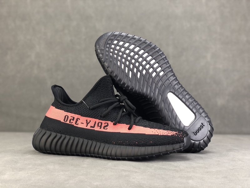 Yeezy 350 v2 블랙 핑크 운동화 001-271458