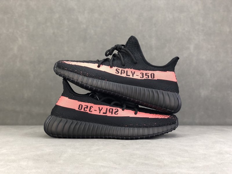 Yeezy 350 v2 블랙 핑크 운동화 001-271458