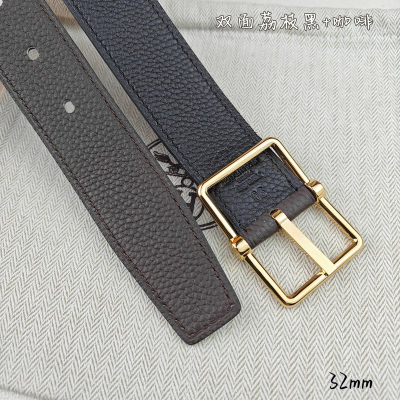 에르메스 핀 버클 벨트 양면 리치 문양 32mm 001-271526