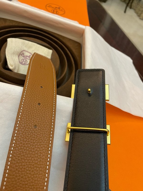 에르메스 클래식 H 브러시드 벨트 38mm 001-271536